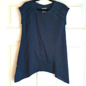 3/$15 - Arizona Jeans Co. Girls Navy L Short Sleeved Top
